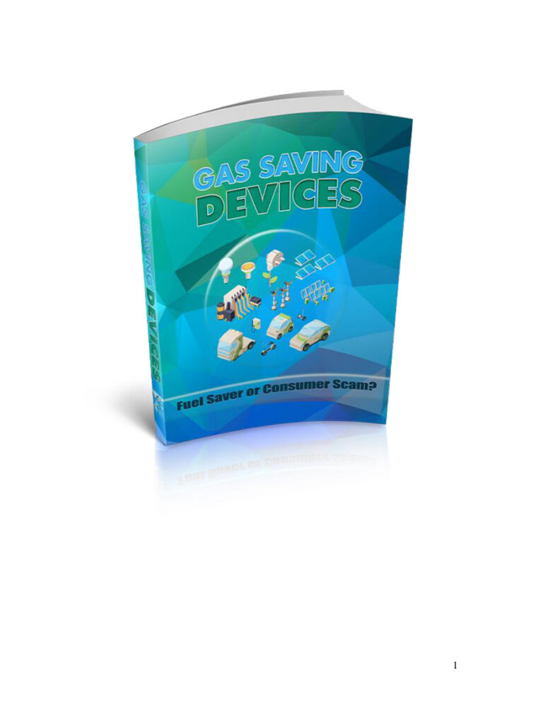 Gas Saving Devices PDF Download – Unknown Author