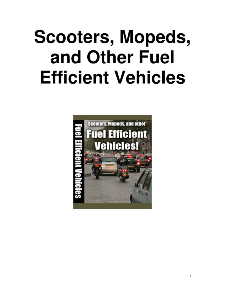 Fuel Efficient Vehicles PDF Download – Unknown Author