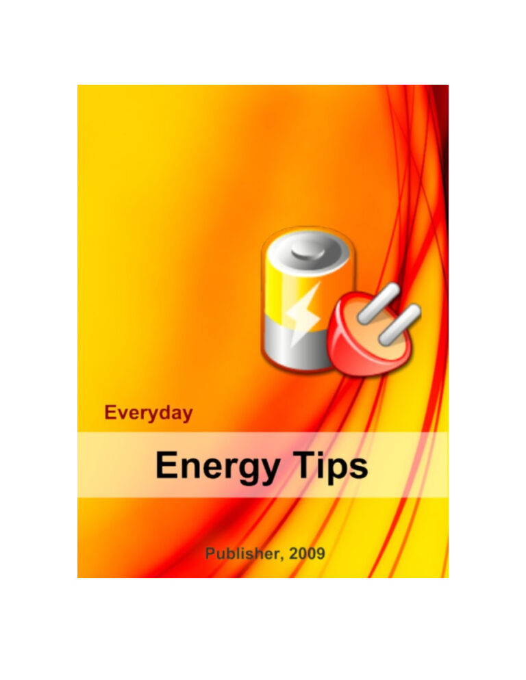 Everyday Energy Tips PDF Download – Unknown Author