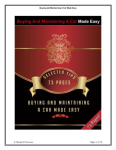 66ebcccd32f90 buying and maintaining a car made easy Kitap Kapağı