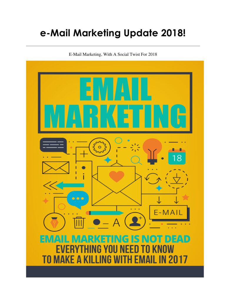 Email Marketing: Everything You Need to Know to Make a Killing with Email PDF Download – Unknown Author