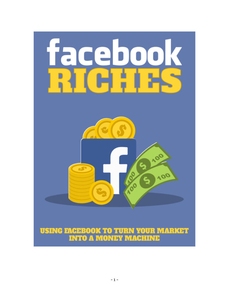 Facebook Riches PDF Download – Unknown Author