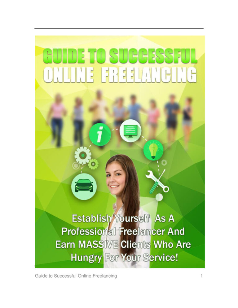Guide to Successful Online Freelancing PDF Download – Unknown Author