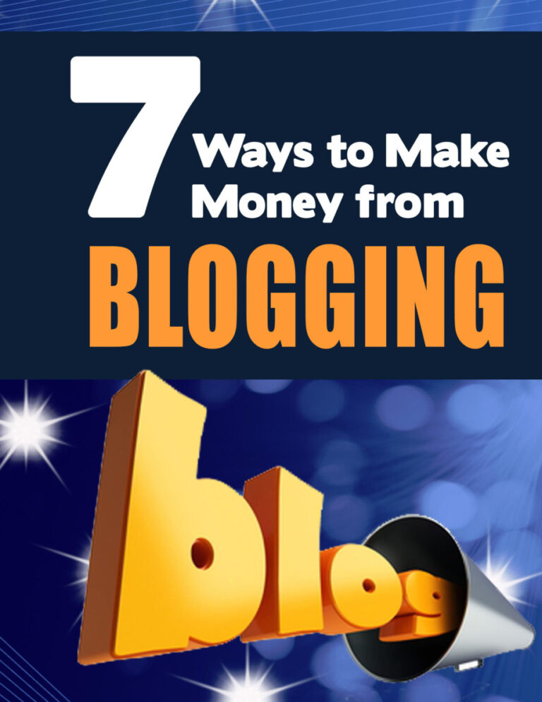 7 Ways to Make Money from Blogging PDF Download – Unknown Author