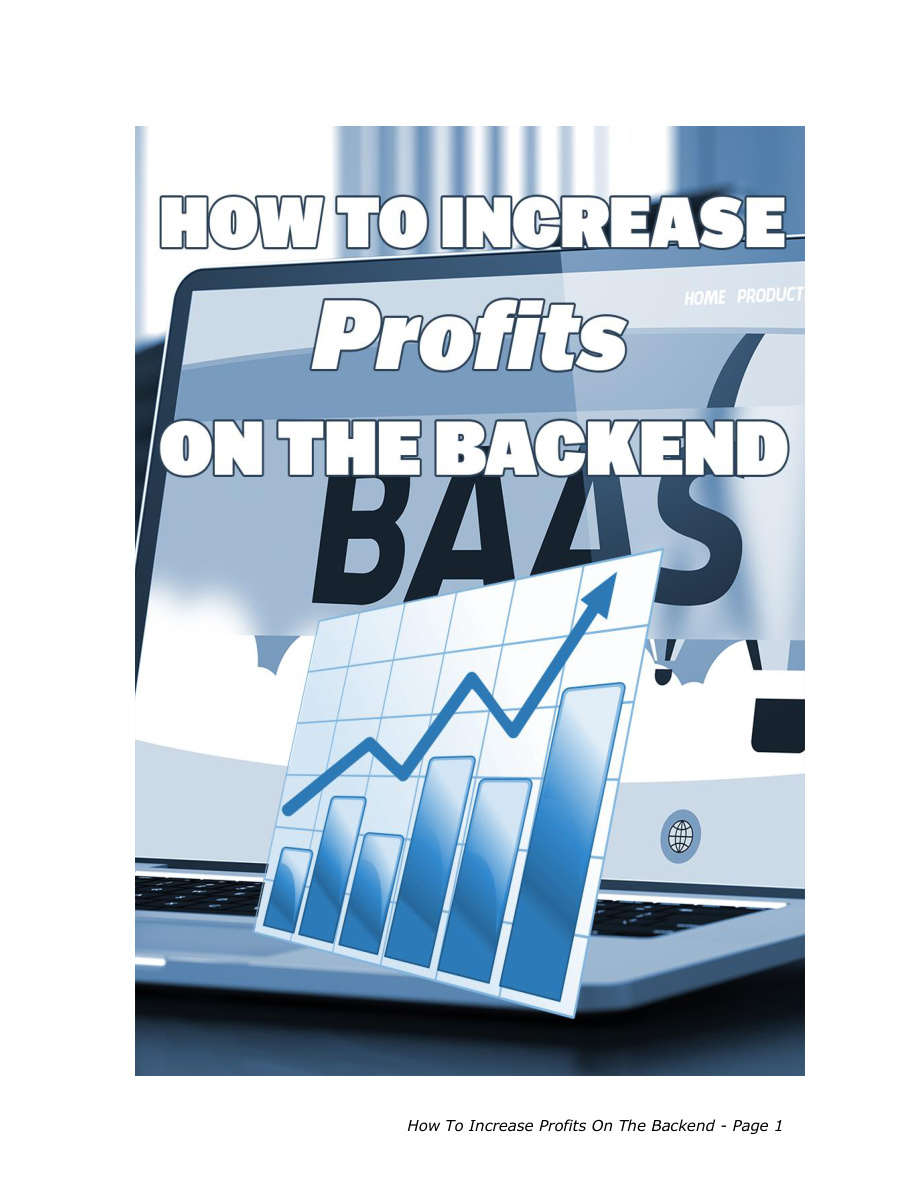 How to Increase Profits on the Backend PDF Download