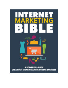 680e22ba62838 internet marketing bible a power guide on a high money making online business Kitap Kapağı