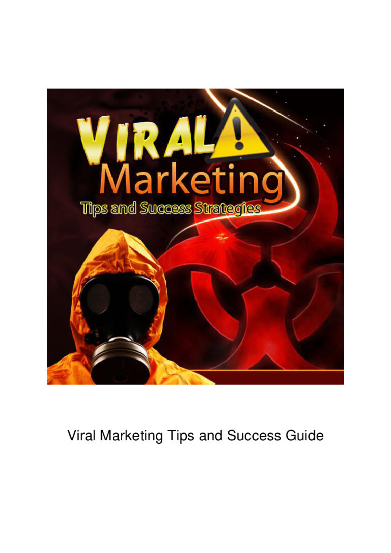 Viral Marketing Tips and Success Guide PDF Download – Unknown Author
