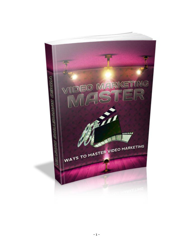 Video Marketing Master (Volume 1) PDF Download – Unknown Author