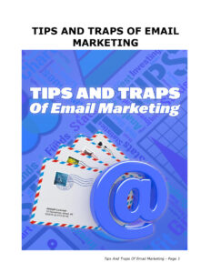 6810e1f44a78e tips and traps of email marketing Kitap Kapağı
