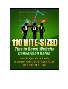 6813ee1b9fe9d 110 bite sized tips to boost website conversion rates how to quickly and easily increase your conversion rates one bites at a time Kitap Kapağı