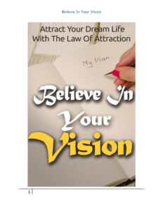 6817592e6132c believe in your vision attract your life with the law attraction Kitap Kapağı