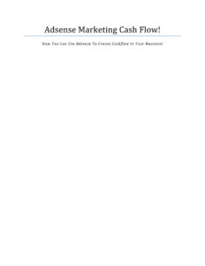 681c8733d679d adsense marketing cash flow how you can use adsense to create cashflow in your business Kitap Kapağı