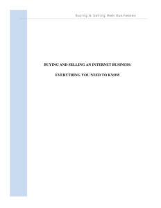 681cb037a5daf buying and selling web business everything you need to know Kitap Kapağı
