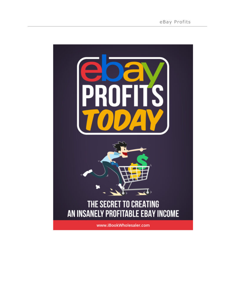 eBay Profits Today PDF Download – Unknown Author