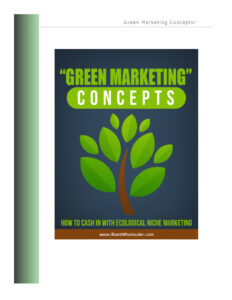 6820c55262632 green marketing concepts how to cash in with ecological niche marketing Kitap Kapağı