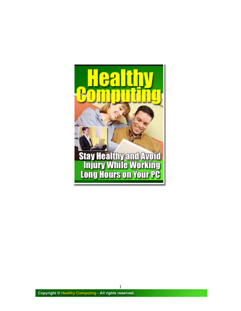 Healthy Computing PDF Download – Unknown Author