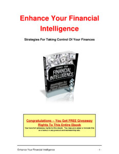 6822f9b20c6f0 enhance your financial intelligence strategies for taking control of your finances Kitap Kapağı