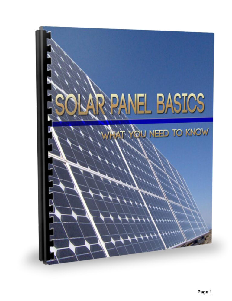 Solar Panel Basics PDF Download – Unknown Author