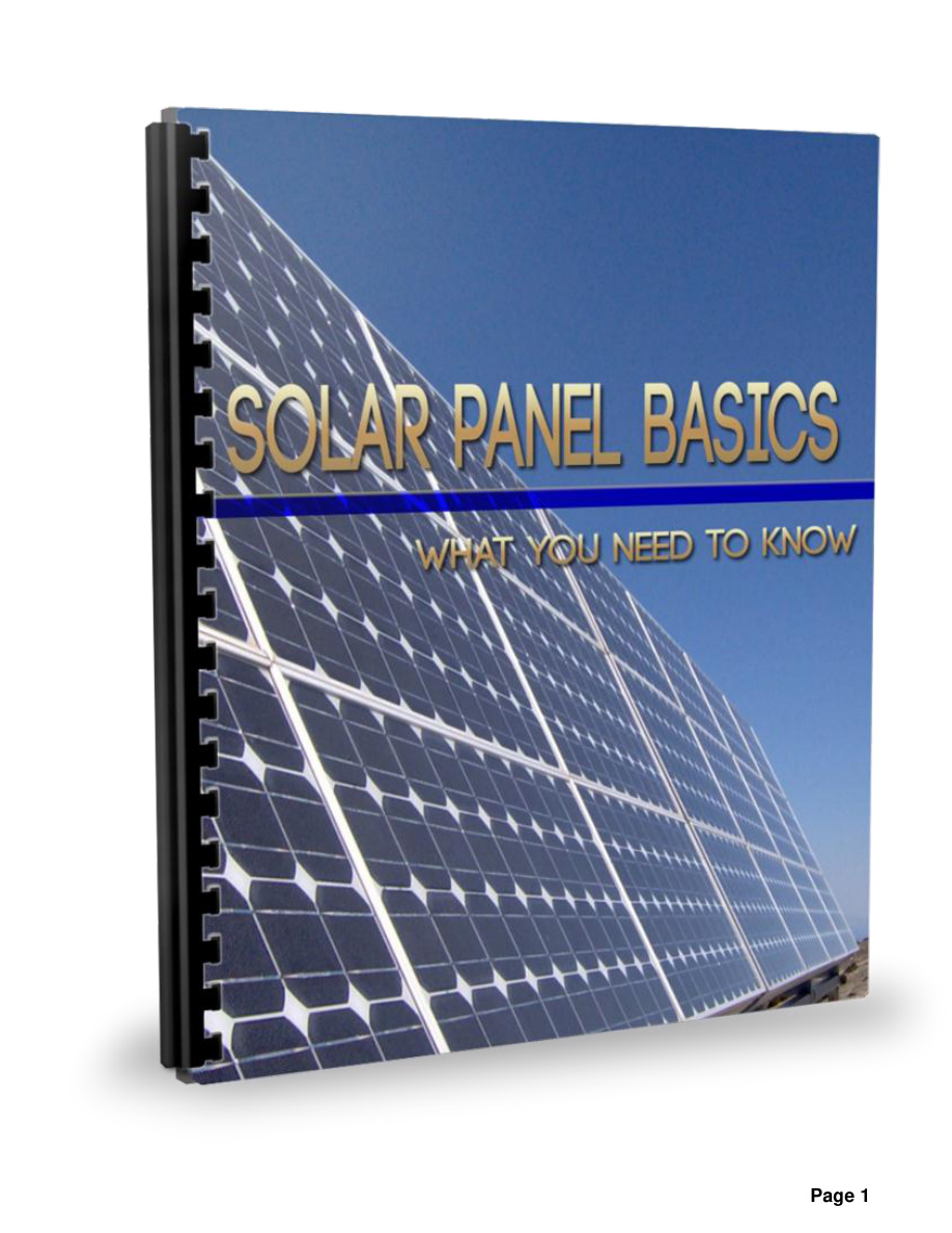 Solar Panel Basics PDF Download