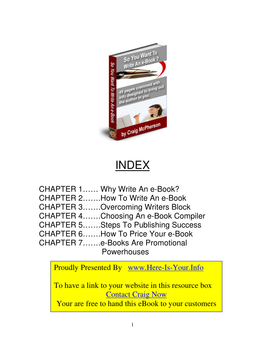How to Write an E-book PDF Download