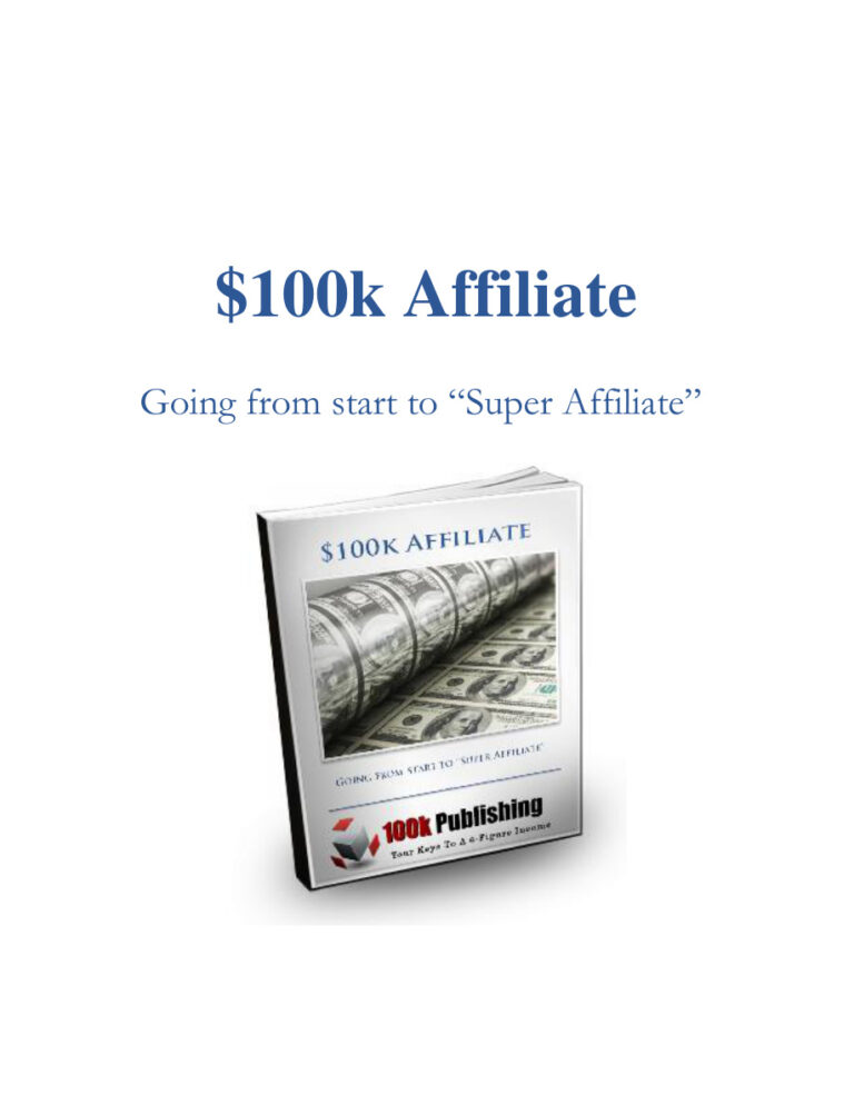 Six Figure Affiliate PDF Download – Unknown Author
