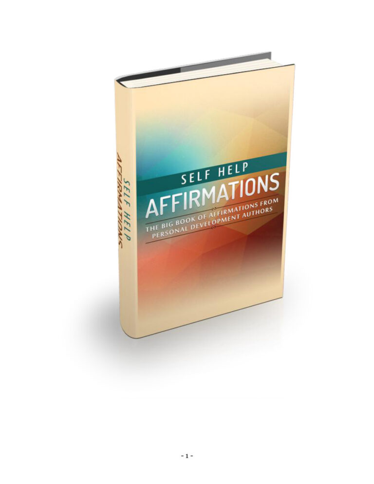 Self Help Affirmations PDF Download – Unknown Author
