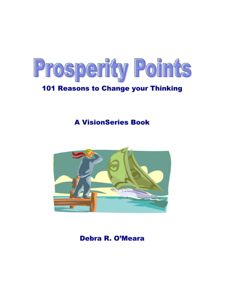 6826315e08b8d prosperity points 101 reasons to change your thinking Kitap Kapağı