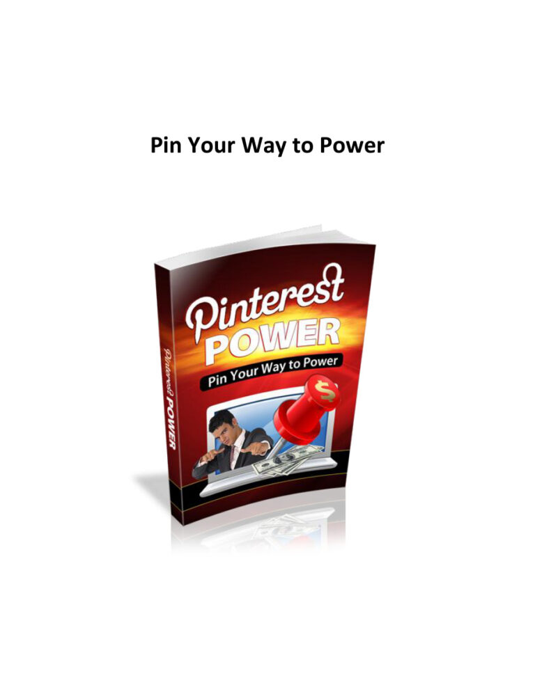 Pinterest Power PDF Download – Unknown Author
