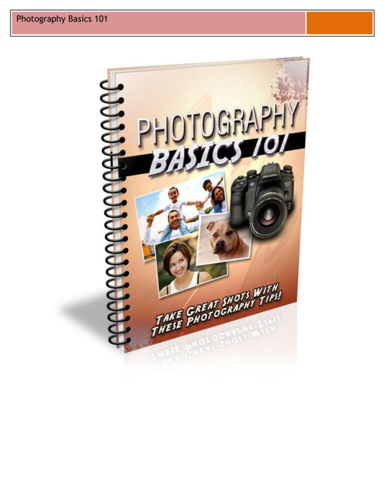 Photography Basic 101 PDF Download – Unknown Author