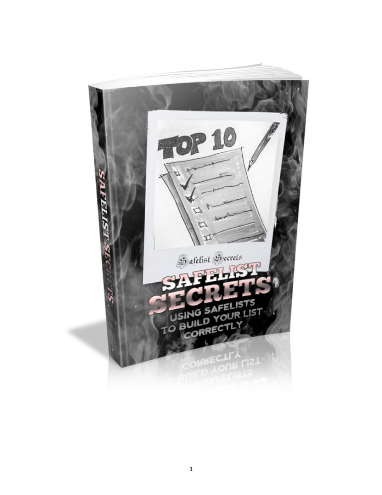 Safelist Secrets PDF Download – Unknown Author