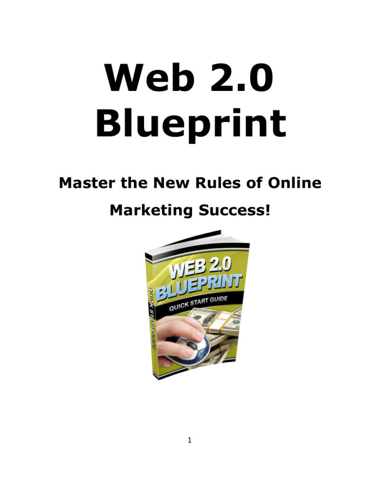 Web 2.0 Blueprint PDF Download – Unknown Author