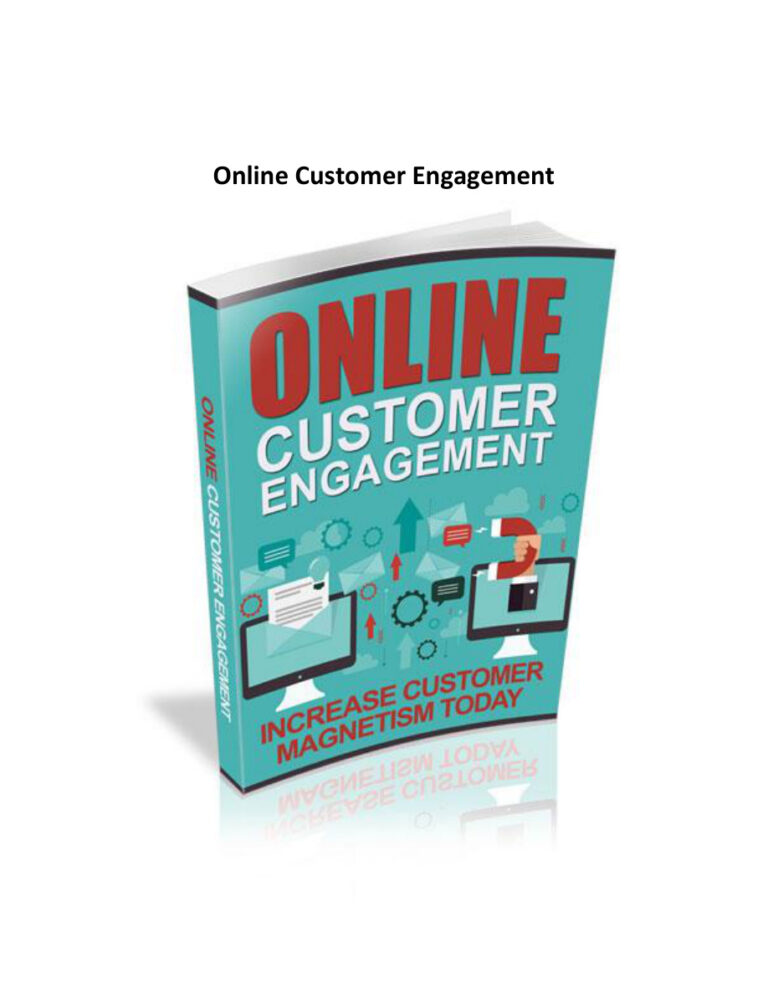 Online Customer Engagements PDF Download – Unknown Author