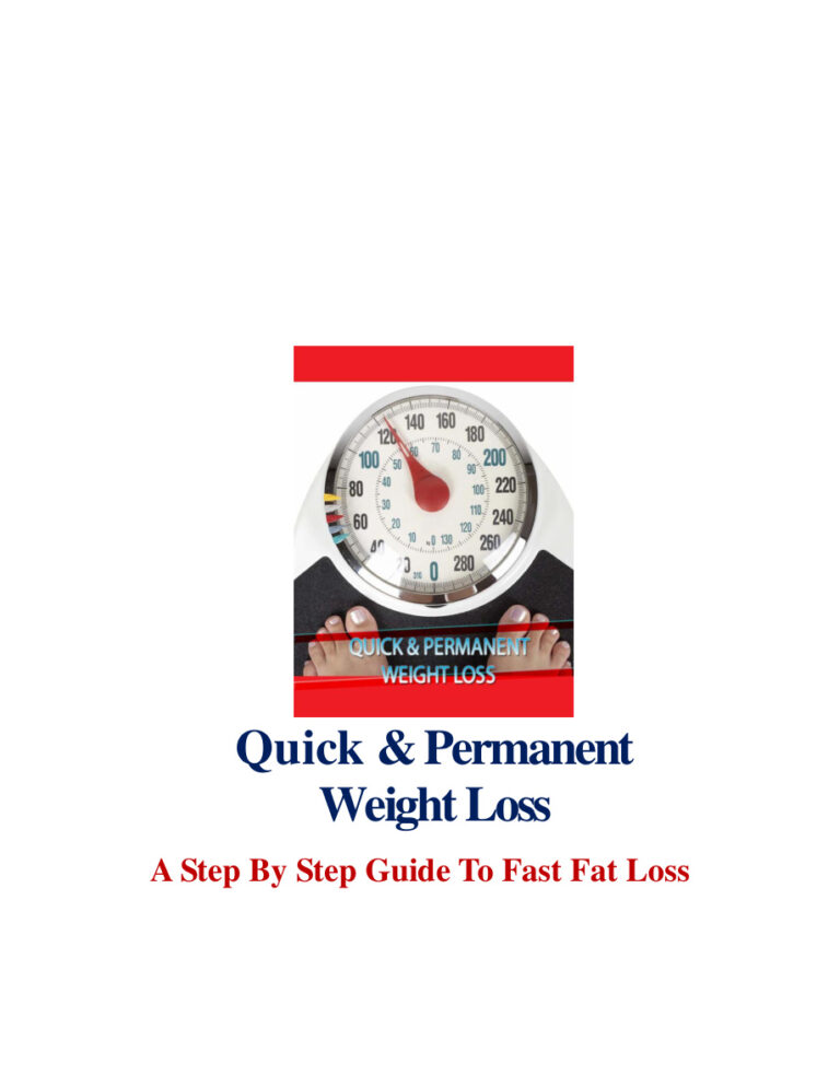 Quick Permanent Weight Loss PDF Download – Unknown Author