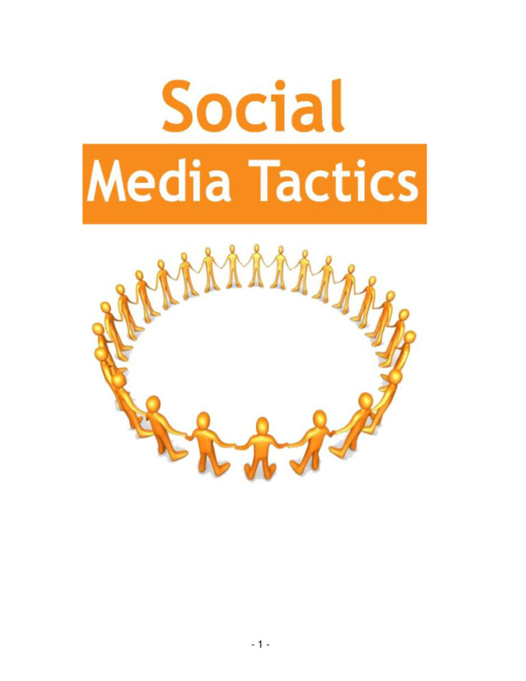 Social Media Tactics PDF Download – Unknown Author