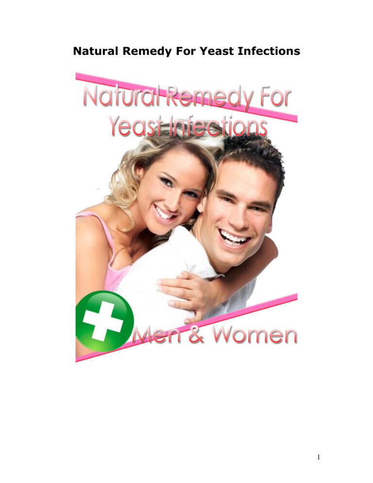 Natural Remedy for Yeast Infections PDF Download – Unknown Author