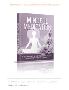 682b60edede16 mindful meditation a beginners guide to demystifying meditation being mindful Kitap Kapağı