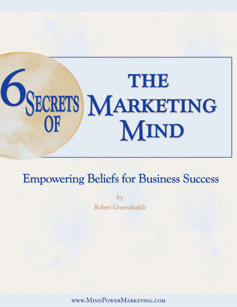 6 Secrets of the Marketing Mind PDF Download – Unknown Author