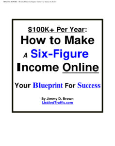 682c8abf482c1 how to make a six figure income online your blueprint for success Kitap Kapağı