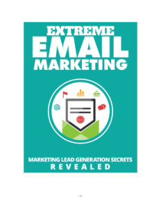 683298a180084 extreme email marketing marketing lead generation secrets revealed Kitap Kapağı