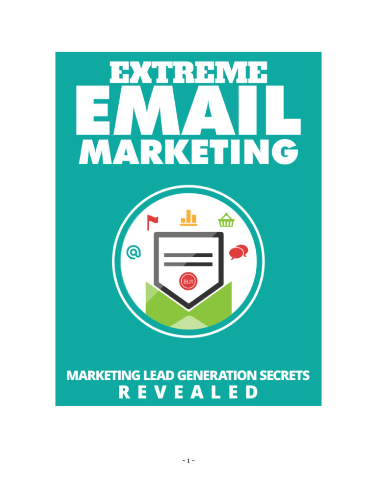 Extreme Email Marketing PDF Download – Unknown Author