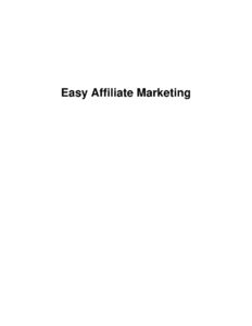6832a1cf55c54 easy affiliate marketing Kitap Kapağı