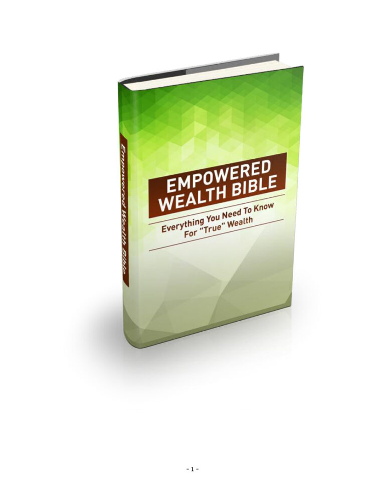 Empowered Wealth Bible PDF Download – Unknown Author