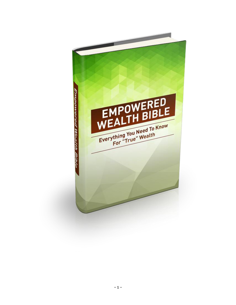 Empowered Wealth Bible PDF Download