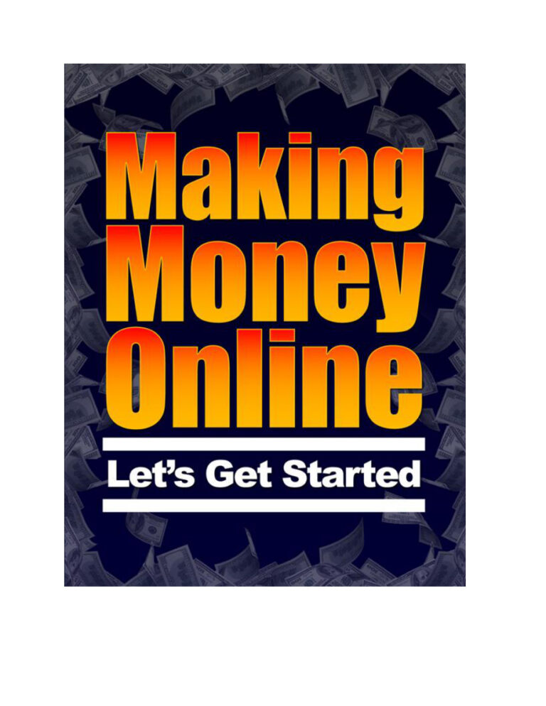 Making Money Online: Let’s Get Started PDF Download – Unknown Author