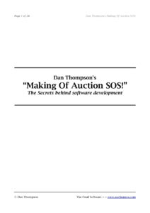 6834bbca6fe22 making of auction sos the secrets behind software development Kitap Kapağı