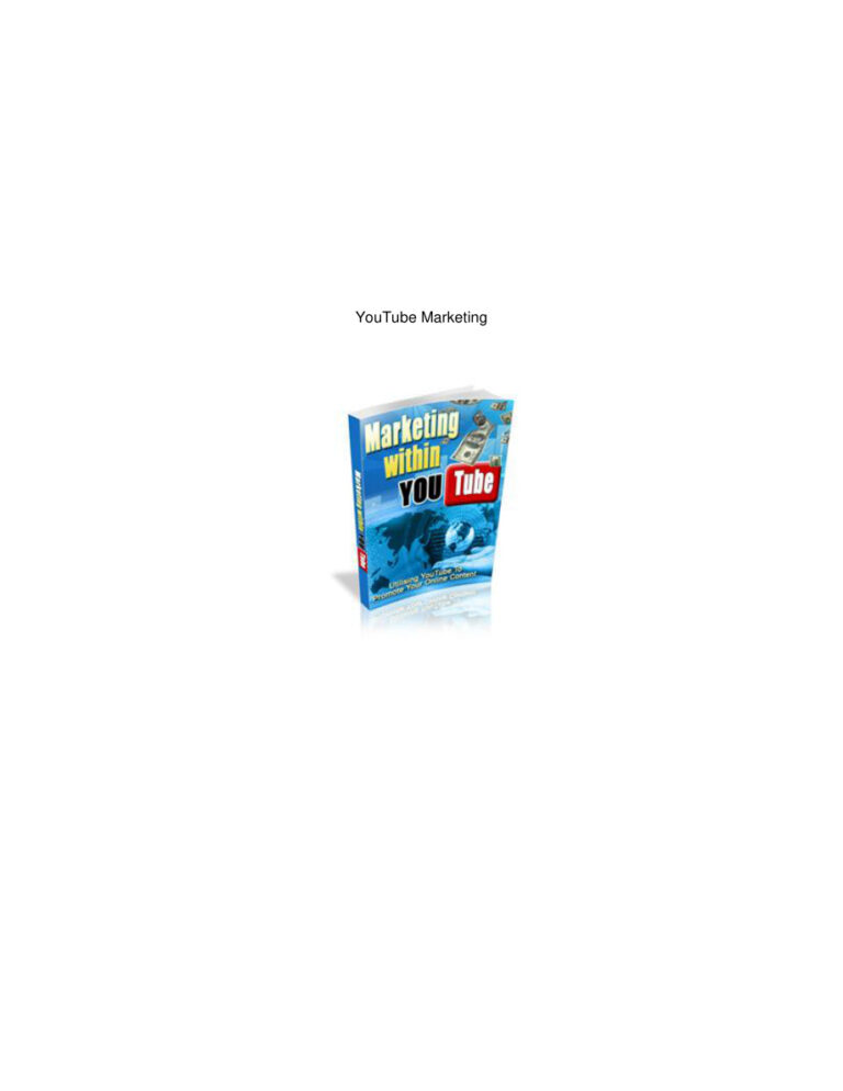 YouTube Marketing PDF Download – Unknown Author