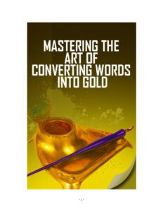 683732d174be3 mastering the art of converting words into gold Kitap Kapağı