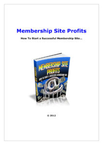 6838310585553 membership site profits how to start a successful membership site Kitap Kapağı