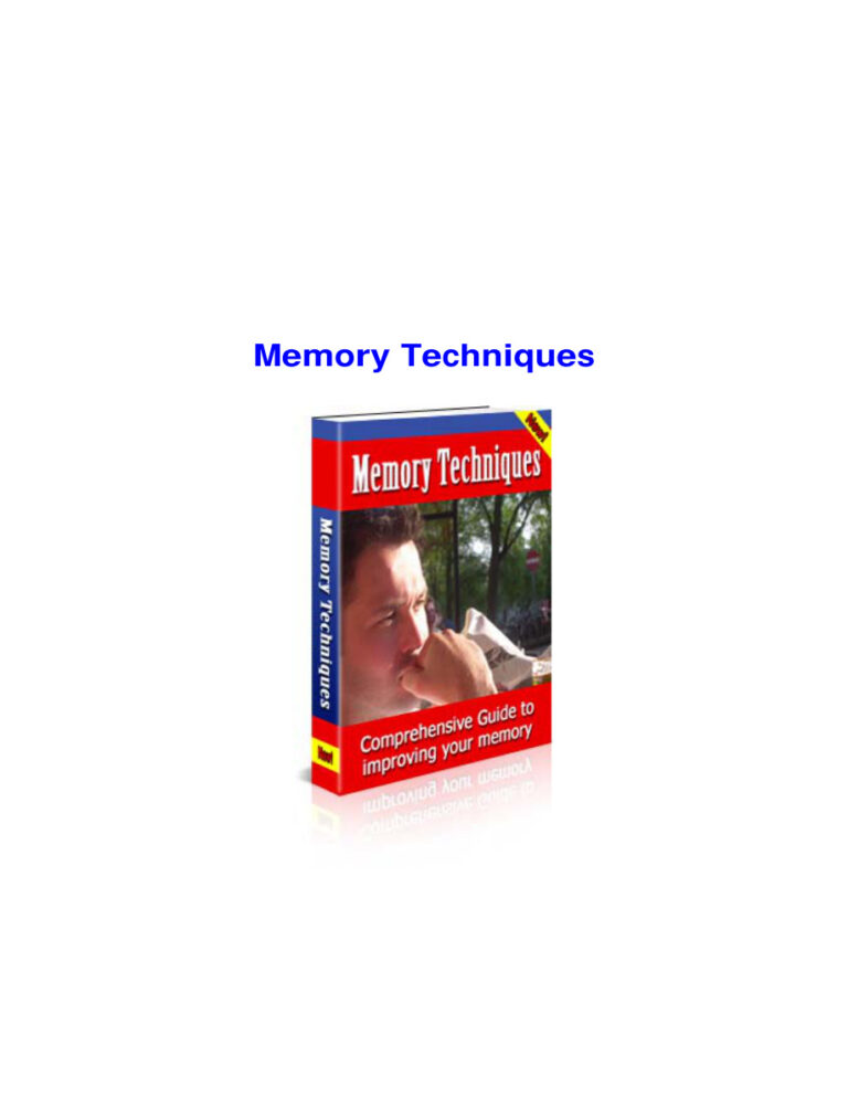 Memory Techniques PDF Download – Unknown Author