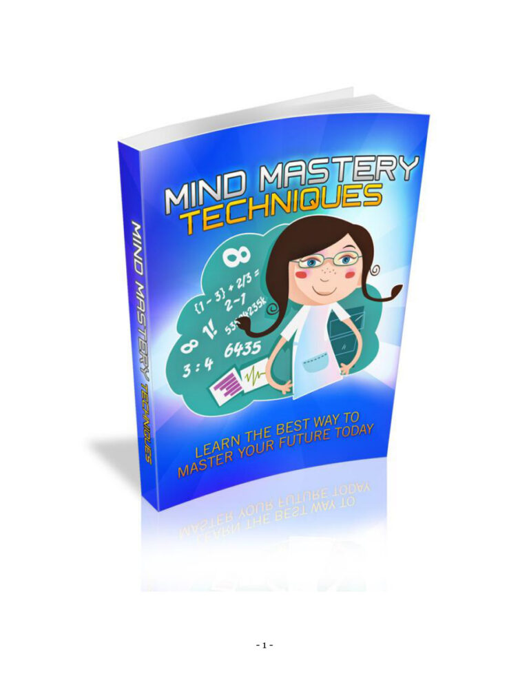 Mind Mastery Techniques PDF Download – Unknown Author